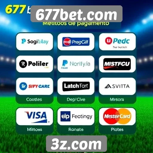 Métodos de pagamento aceitos no 677bet.com