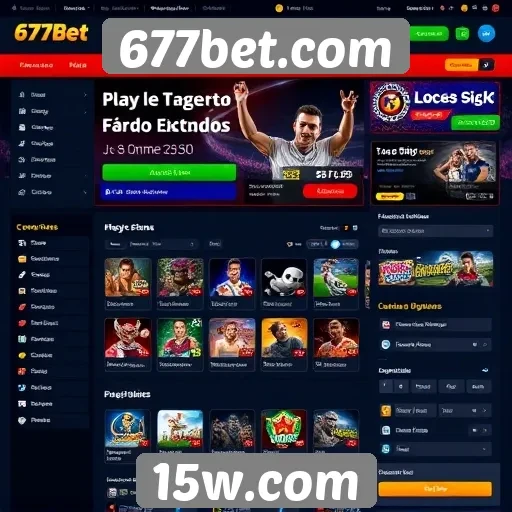 Interface do usuário no site 677bet.com é intuitiva